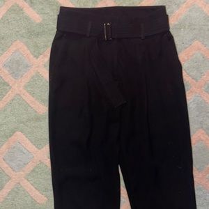 Reiss high rise belted trousers size 2